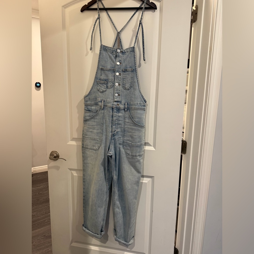 Anthropologie Pilcro Light Blue Denim Overalls - Picture 4 of 14
